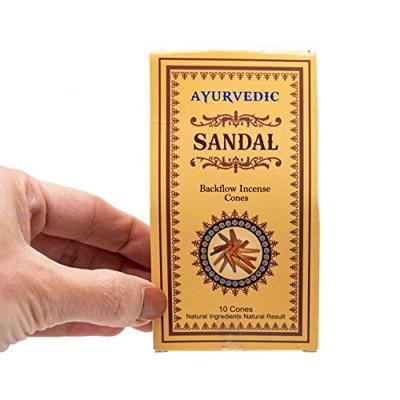 Ayurvedic Backflow Wierook Kegels Sandelhout Ayurvedic Backflow Wierook Kegels Sandelhout