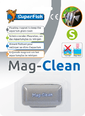 Superfish Mag Clean Klein - Zwevende Algenmagneet voor Aquariaglas, Krast Niet