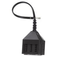 Rutenbeck Telefoon (analoog) Adapter [1x RJ45-stekker 8p8c - 3x Telefoonstekker Duitsland (TAE-N)] 0.15 m - thumbnail
