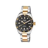 Gevril Men&apos;s Yorkville Black Dial IP Yellow Gold Watch 48608 Heren Horloge - thumbnail
