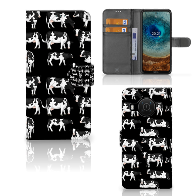 Nokia X10 | Nokia X20 | Telefoonhoesje | Met pasjeshouder | Koetjes Nokia X10 | Nokia X20 | Telefoonhoesje | Met pasjeshouder | Koetjes