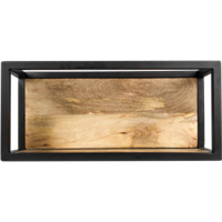 HSM Collection wandbox Levels - naturel/zwart - 55x18x25 cm - thumbnail