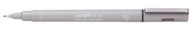Fineliner uni-ball pin 0.5mm lichtgrijs