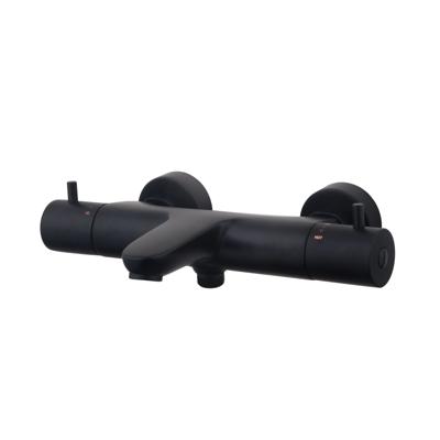 Thermostatische Badkraan Wiesbaden Caral Opbouw Zwart Thermostatische Badkraan Wiesbaden Caral Opbouw Zwart