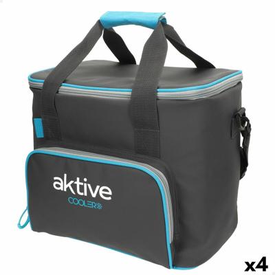 Koelbox Aktive 20 L 32 x 28 x 23 cm Zwart (4 Stuks)