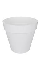 Elho pot+wiel loft urban rond D50cm wit - thumbnail