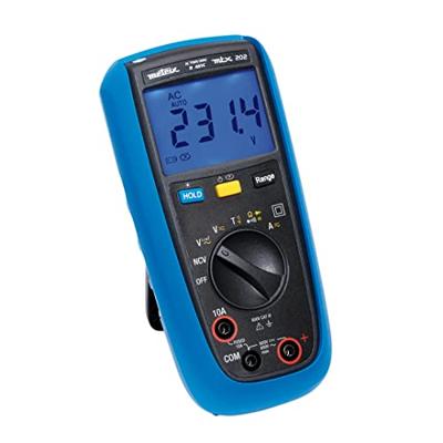 Metrix MTX 202 Multimeter Digitaal Spatdicht (IP54) CAT III 600 V Weergave (counts): 4000 Metrix MTX 202 Multimeter Digitaal Spatdicht (IP54) CAT III 600 V Weergave (counts): 4000