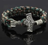 Raytheon armband sieraden Thor gevlochten handvat sieraden (antiek brons verguld) - thumbnail