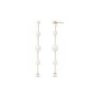 Dames oorbellen Majorica 17292.01.1.E00.906.1 Wit Gouden - thumbnail