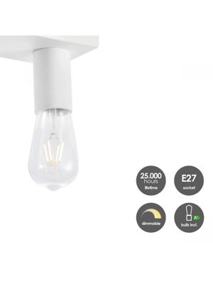 Light depot - opbouwspot Nitro 2 lichts - wit - Outlet Light depot - opbouwspot Nitro 2 lichts - wit - Outlet