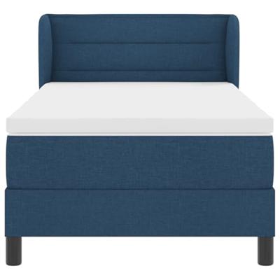 Boxspringbed met matras met matras Blauw 90 x 190 cm Stof