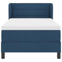 Boxspringbed met matras met matras Blauw 90 x 190 cm Stof - thumbnail