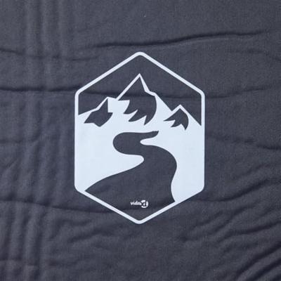 Kampeermatras met gentegreerd kussen zelfopblazend grijs