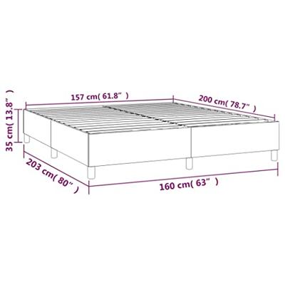 Bedframe fluweel donkerblauw 160x200 cm