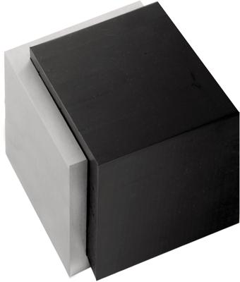 Formani Square LSQ46 deurstop vloer - mat RVS