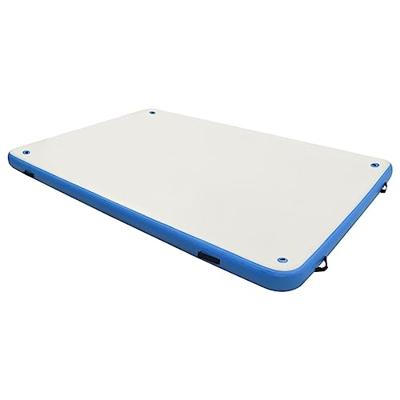 VidaXL Vlot opblaasbaar 300x150x15 cm blauw en wit