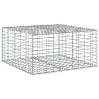 VidaXL Schanskorf 100x100x50 cm gegalvaniseerd ijzer zilverkleurig - thumbnail