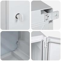 VidaXL Bedieningskast grijs 47 x 20 x 60 cm abs kunststof - thumbnail