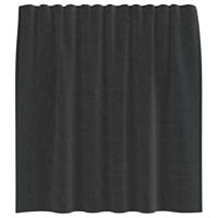 Gordijnen voile met roedezakken 2 st zwart - thumbnail