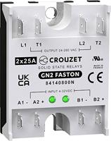 Crouzet Halfgeleiderrelais 84140800N 25 A Schakelspanning (max.): 280 V/AC Speciale nuldoorgang 1 stuk(s) - thumbnail