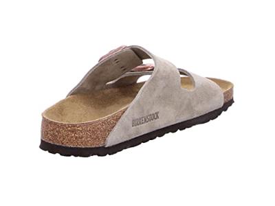 BIRKENSTOCK - Arizona slippers taupe Suede Unisex