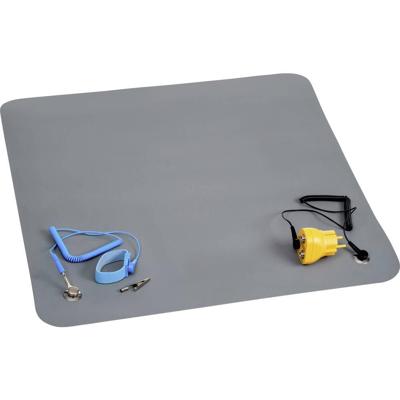 Quadrios ESD-bureaumatset Grijs (l x b) 550 mm x 550 mm Quadrios ESD-bureaumatset Grijs (l x b) 550 mm x 550 mm