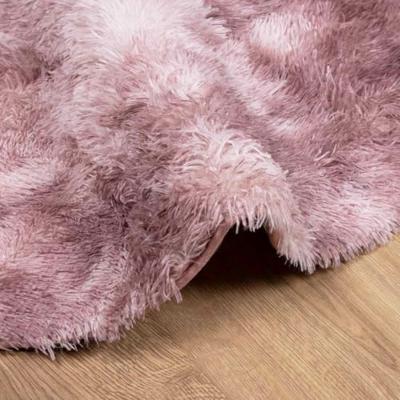 Hoogpolig vloerkleed NAVARRA 200x200 cm polyester stoffig roze Hoogpolig vloerkleed NAVARRA 200x200 cm polyester stoffig roze