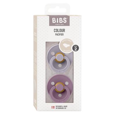 Bibs 2 Fopspeen Anatomic Duo Fossil/mauve