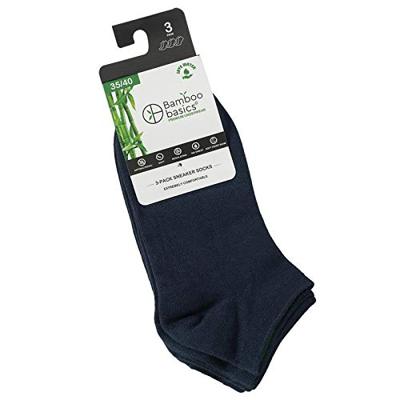 3-paar sneaker sokken DANI - Unisex - Bamboe enkelsokken voor dames en heren