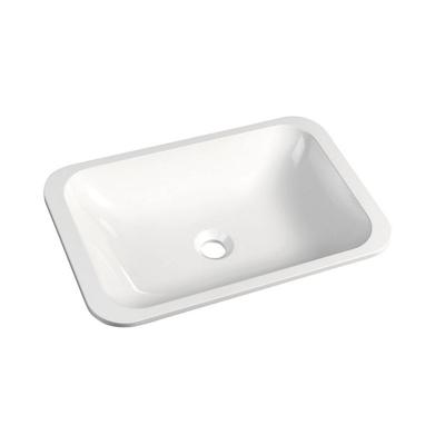 Wastafel Inbouw Sapho Japura Rechthoekig 55x36x12 cm Marmer Wit Sapho Wastafel Inbouw Sapho Japura Rechthoekig 55x36x12 cm Marmer Wit Sapho