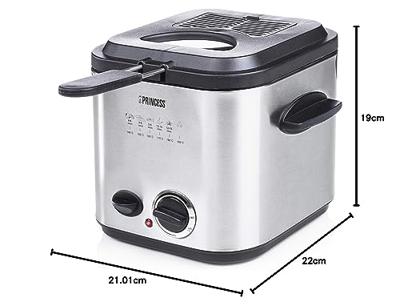 Princess 182611 Frituurpan 1.2 l 840 W 6 fonduevorkjes RVS (geborsteld)