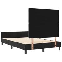 Bedframe met hoofdeinde Zwart 120 x 200 cm Fluweel - thumbnail
