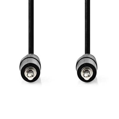 Stereo-Audiokabel | 3,5 mm Male | 3,5 mm Male | Vernikkeld | 10.0 m | Rond | Zwart Stereo-Audiokabel | 3,5 mm Male | 3,5 mm Male | Vernikkeld | 10.0 m | Rond | Zwart