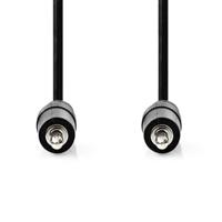 Stereo-Audiokabel | 3,5 mm Male | 3,5 mm Male | Vernikkeld | 10.0 m | Rond | Zwart - thumbnail