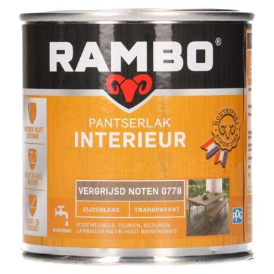 Rambo Pantserlak Interieur Transparant Zijdeglans - Vergrijsd noten