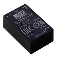 MEAN WELL MDD06G-05 DC/DC-converter, print 600 mA 6 W Aantal uitgangen: 2 x Inhoud 1 stuk(s) - thumbnail