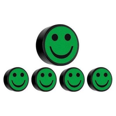 Magneet smiley 35mm groen 5 stuks Magneet smiley 35mm groen 5 stuks
