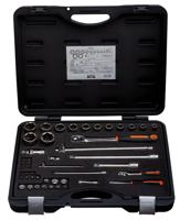 Bahco Doppenset 1/4" en 1/2" | omkeerbare ratel | zeskant | metrisch - 47-delig - koffer - 7847SS - thumbnail