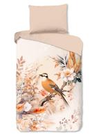 Good Morning Dekbedovertrek "vogel en bloemen" - Multi - (140x200 cm) - Katoen - thumbnail