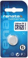 Renata Knoopcel CR1620 3 V 1 stuk(s) 68 mAh Lithium CR1620 - thumbnail