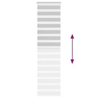 VidaXL Zebra rolgordijn 60x230 cm stofbreedte 55,9 lichtgrijs - thumbnail