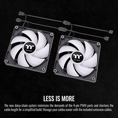 Thermaltake CL-F149-PL12SW-A PC-ventilator Zwart, Transparant, RGB (b x h x d) 120 x 120 x 25 mm Thermaltake CL-F149-PL12SW-A PC-ventilator Zwart, Transparant, RGB (b x h x d) 120 x 120 x 25 mm