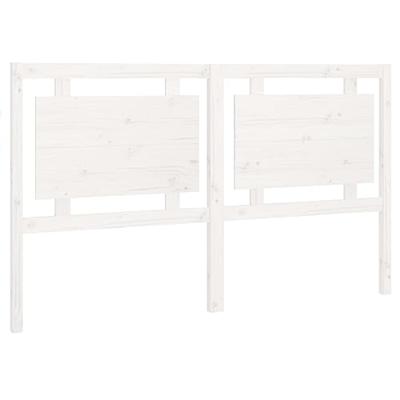 Hoofdbord 165,5x4x100 cm massief grenenhout wit