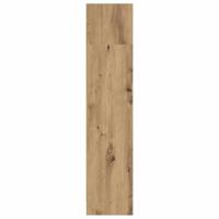 Boekenkast 80x24x109 cm bewerkt hout artisanaal eikenkleurig - thumbnail