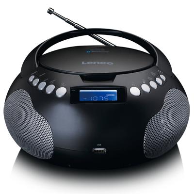 Lenco Draagbare radio CD/MP3 met USB en Bluetooth Zwart - SCD-331BK Lenco Draagbare radio CD/MP3 met USB en Bluetooth Zwart - SCD-331BK
