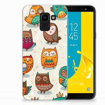 Samsung Galaxy J6 2018 | TPU Hoesje | Vrolijke Uilen