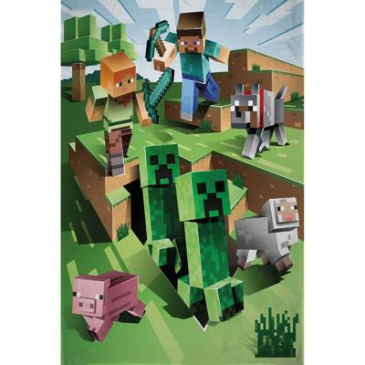 Minecraft fleece plaid hunting - 100 x 150 cm