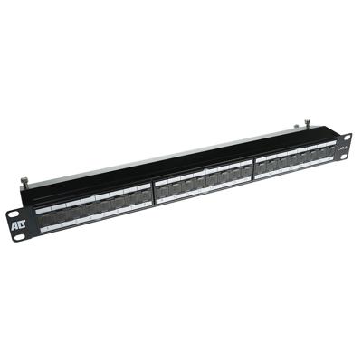 ACT PP1020 Patchpaneel 24-Poorts Shielded CAT6A met Cover CAT6A