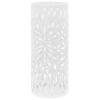 Parapluhouder bladeren staal wit - thumbnail