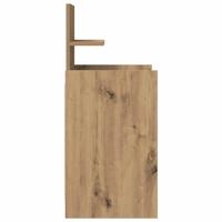 Nachtkastje met 2 lades 38x34x80 cm artisanaal eikenkleurig - thumbnail